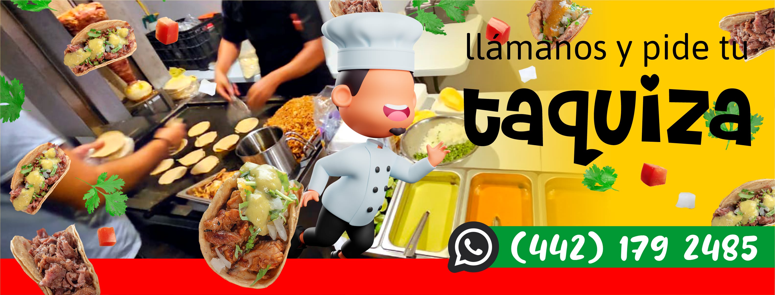 Llámanos y pide tu taquiza con Ta' Con Madre